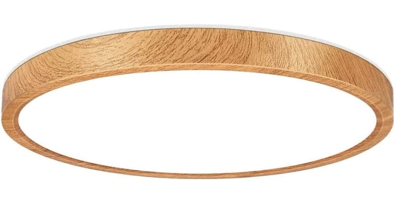 Lámpara De Techo LED, Estilo Madera, 24w